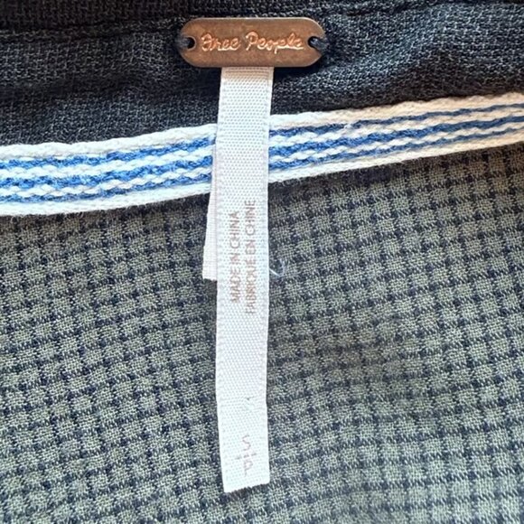 Free People That's A Wrap Tunic Womens S/P Brown Button Down - Picture 3 of 3